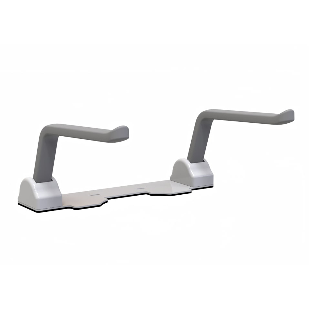 Tapis: WC Folding Support Handrails: White/Grey TPE 1