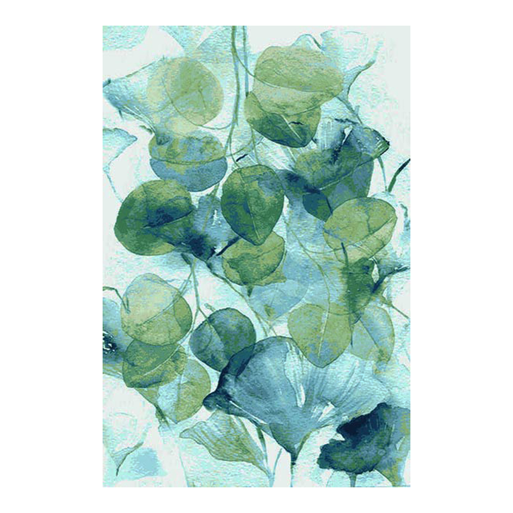 Oriental Weavers: Isla Leaf Pattern Carpet Rug; (200×290)cm, Blue/Green 1