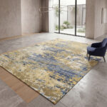 Oriental Weavers: Royal Tapis Abstract Patterned Carpet Rug; (300x400)cm, Blue/Gold - Image 2