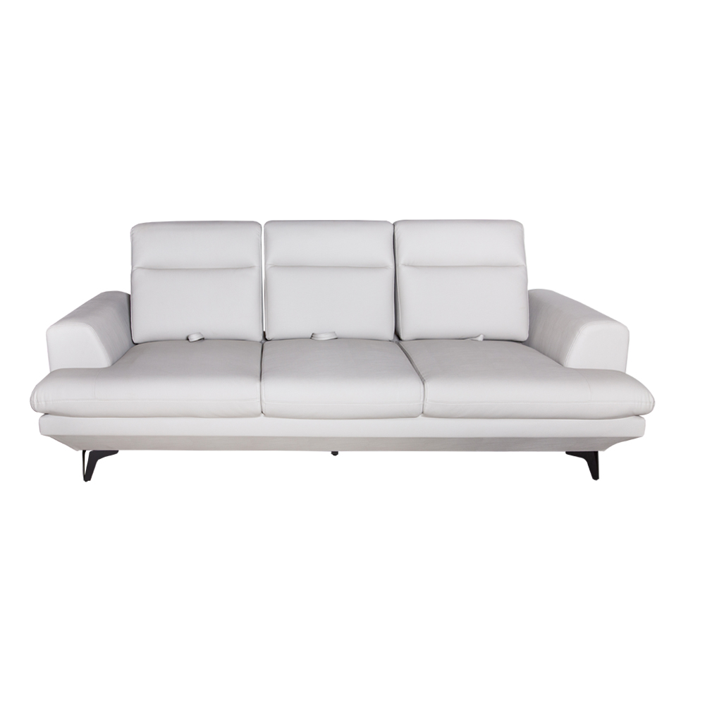 Fabric Sofa Set- 5 Seater (2+3), Ivory/Light Grey