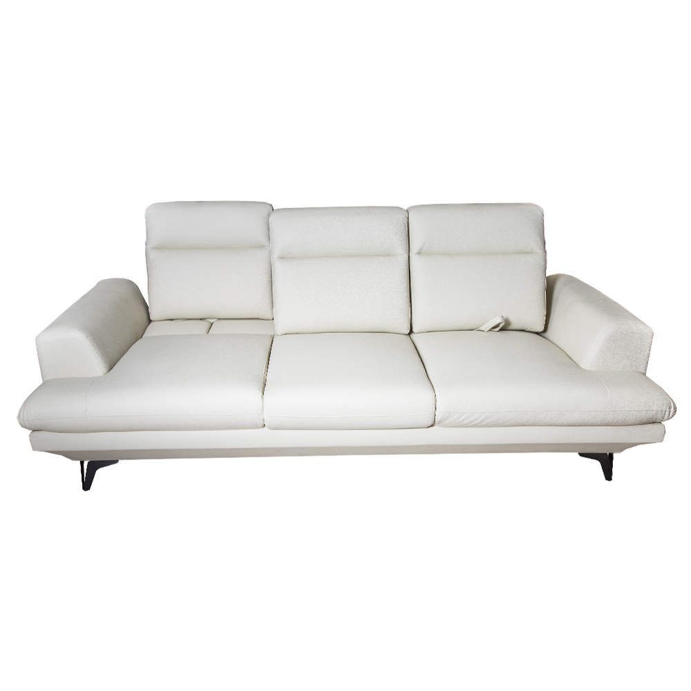 Fabric Sofa Set- 5 Seater (2+3), White