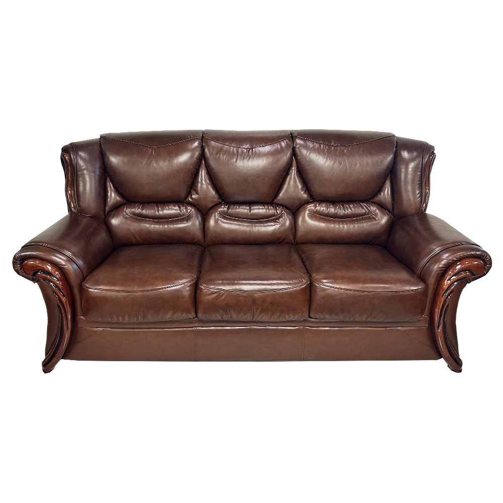 Leather Sofa : 7-Seater (3+2+1+1), Col. 92(Brown)