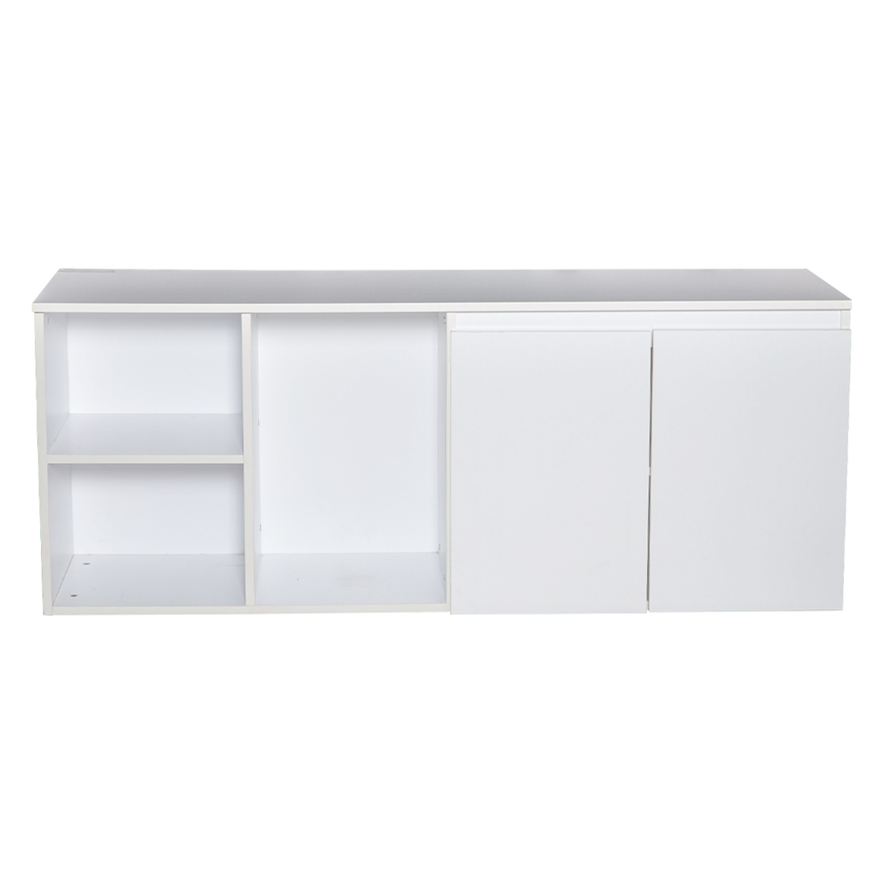 MITII: Office Desk Side Return Pedestal With CPU Holder; 2 Doors; (40x54x66)cm, White 1