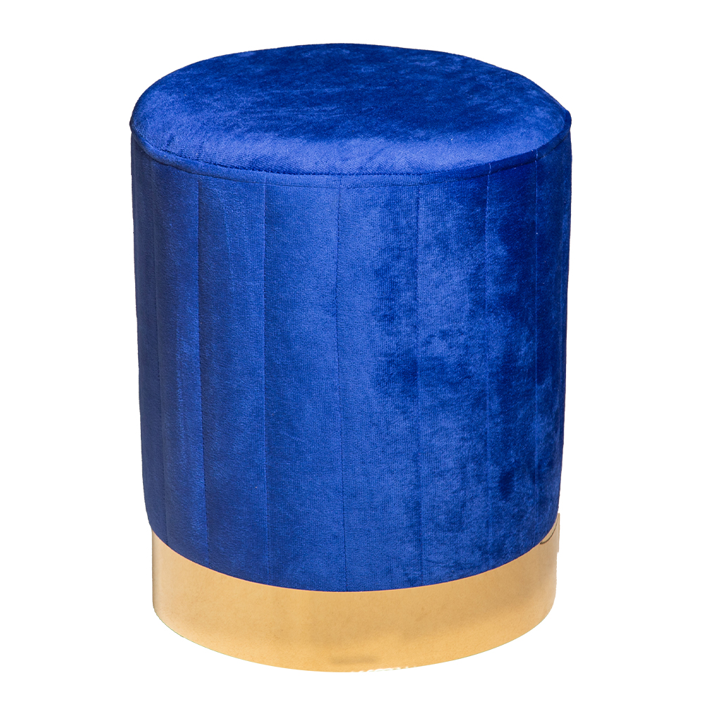 Leisure Fabric Stool; (36x36x42)cm, Blue 1