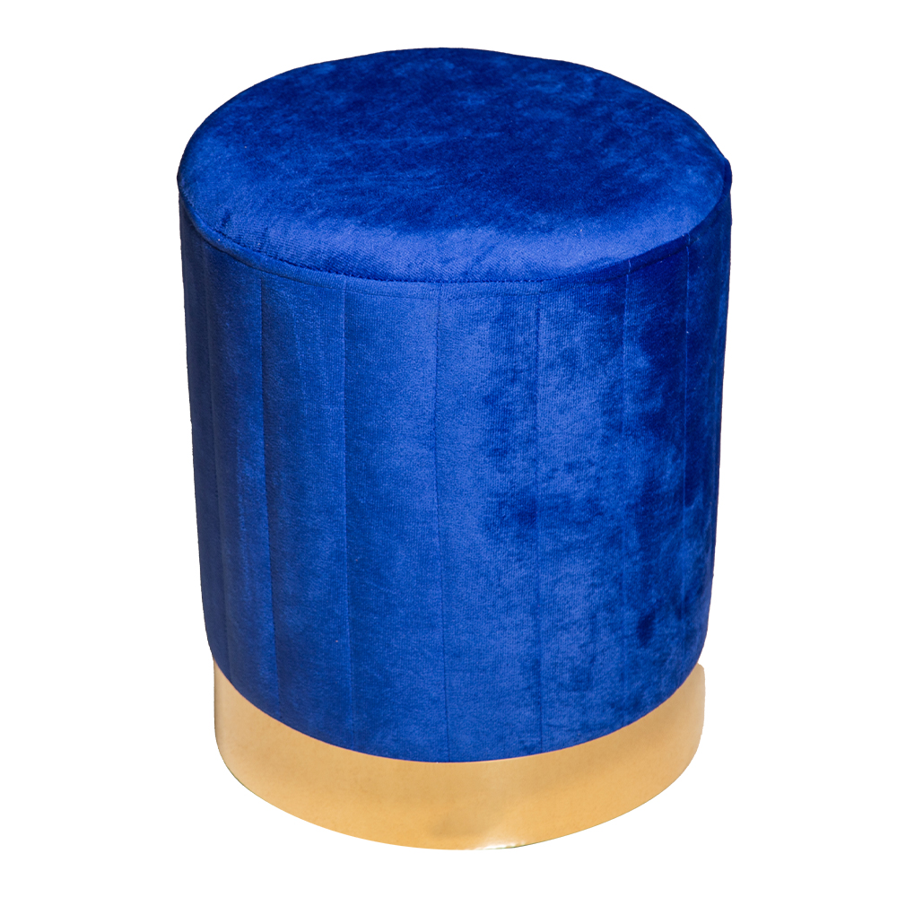 Leisure Fabric Stool; (36x36x42)cm, Blue