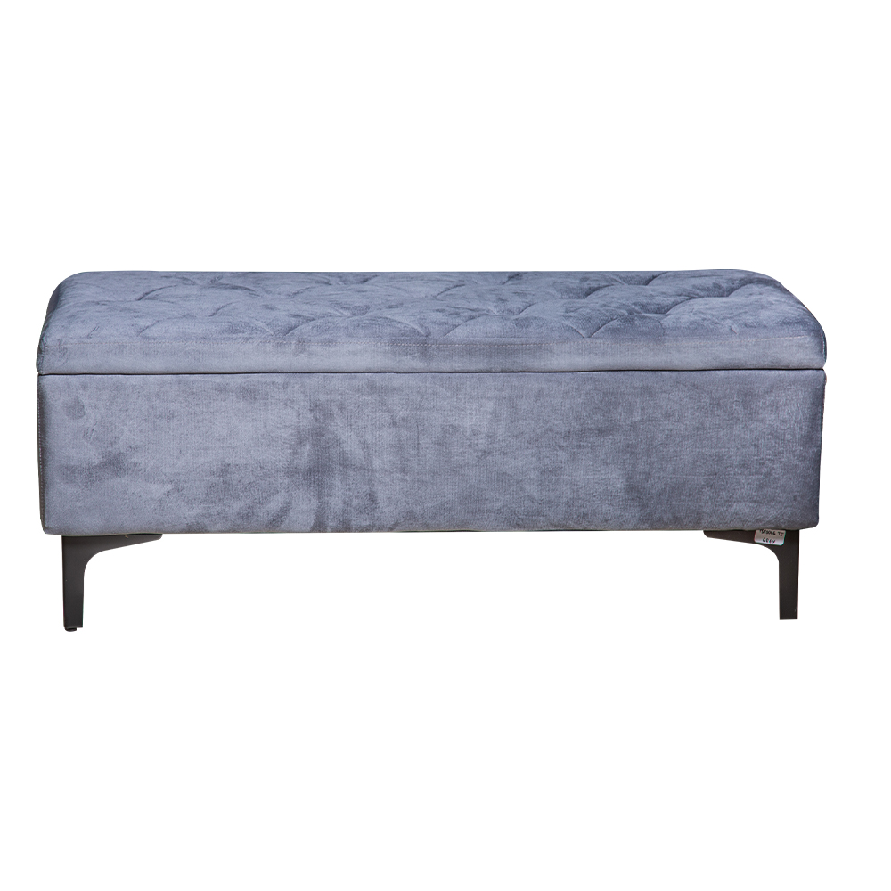 Leisure Fabric Stool; (100x40x42)cm, Grey 1