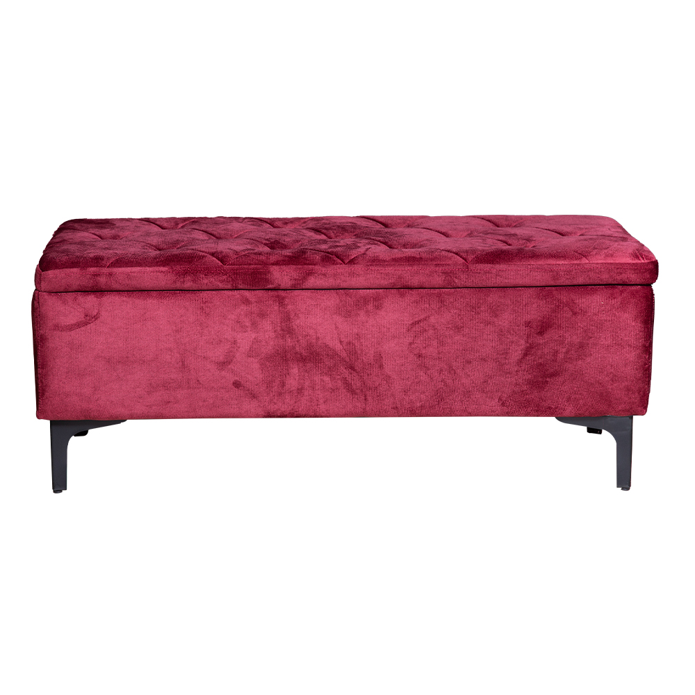 Leisure Fabric Stool; (100x40x42)cm, Maroon 1