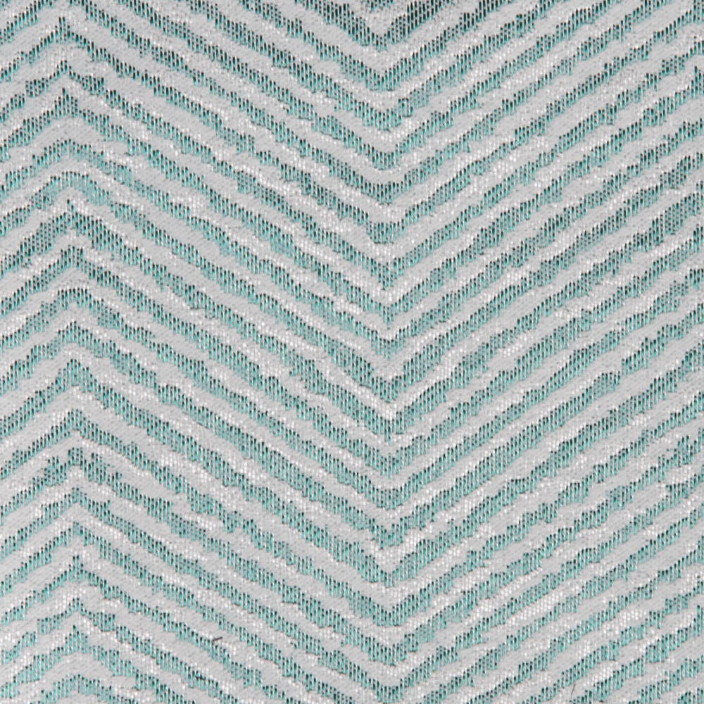 Marble Collection: Mitsui Herringbone Patterned Polyester Jacquard Fabric; 290cm, Green/Cream 1