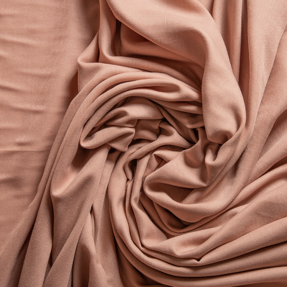 Niagara Collection: Mitsui Sheer Curtain Fabric; 280cm, Peach/Light Brown 1