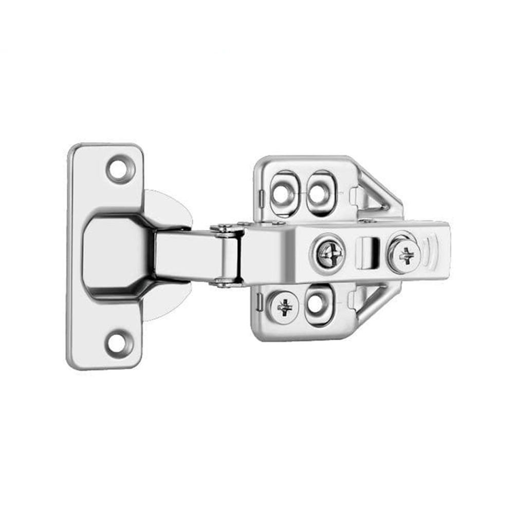 Steel 3D Hinge, Half Over-Lay, Nickel 1