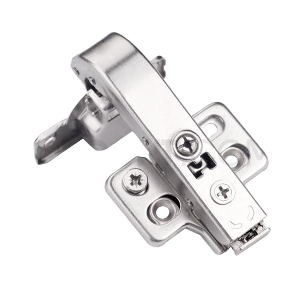 Steel 3D Corner Hinge; 165 Degrees, Nickel 1