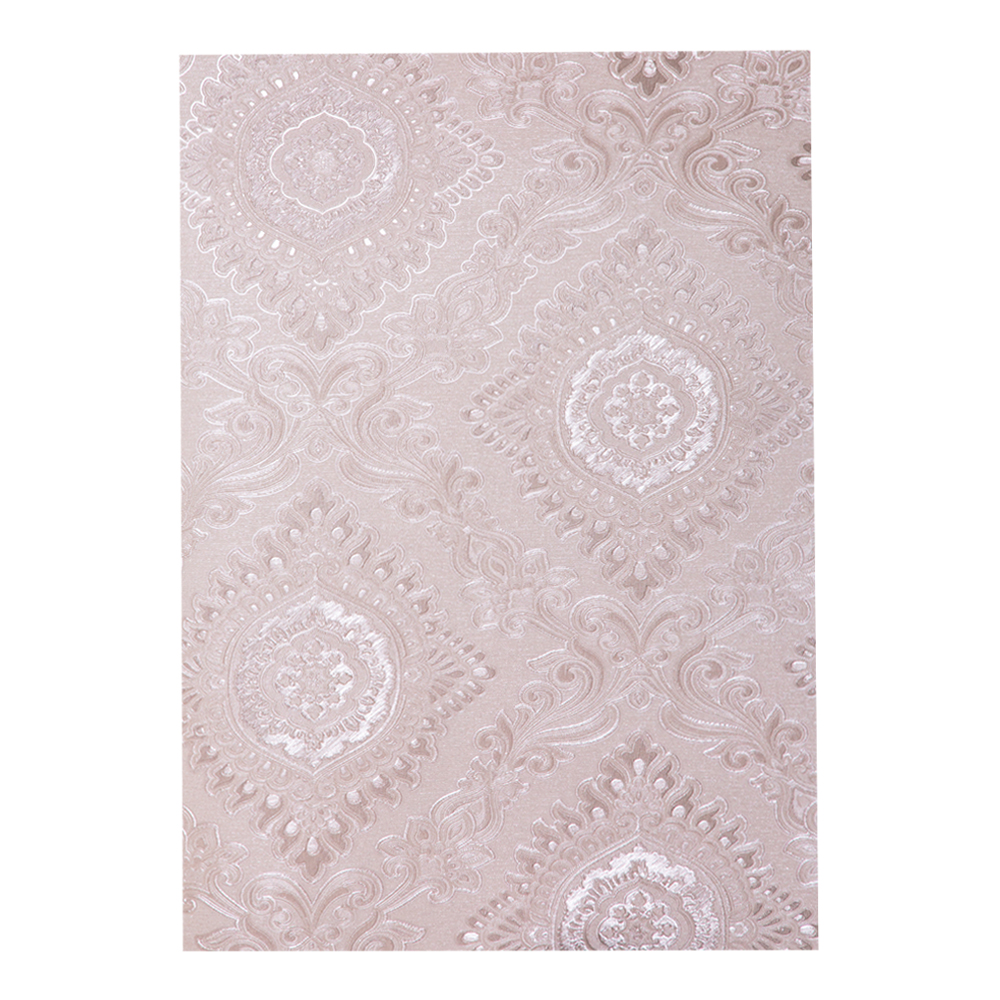 T &C Textured Damask Floral Pattern Wallpaper Collection-300GSM: (1.06×15