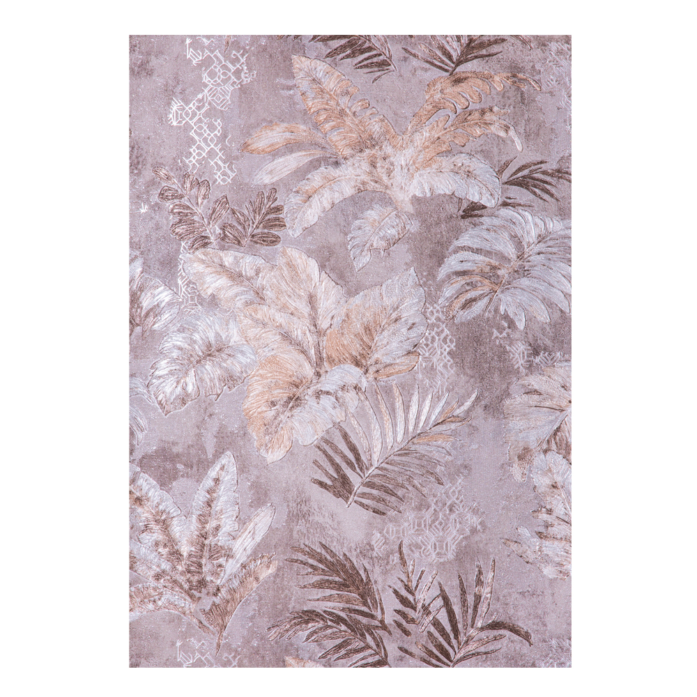 T &C Textured Leave Pattern Wallpaper Collection-300GSM: (1.06×15