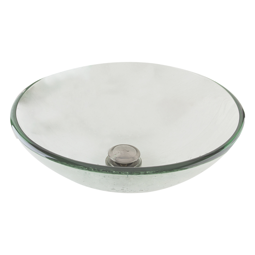 Tapis: Glass Wash Basin With Drainer And Bowl Stand; (42x42x14