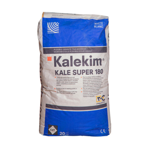 Kalekim Tile Adhesive: 180 Kale Super White 20kg, Blue 1