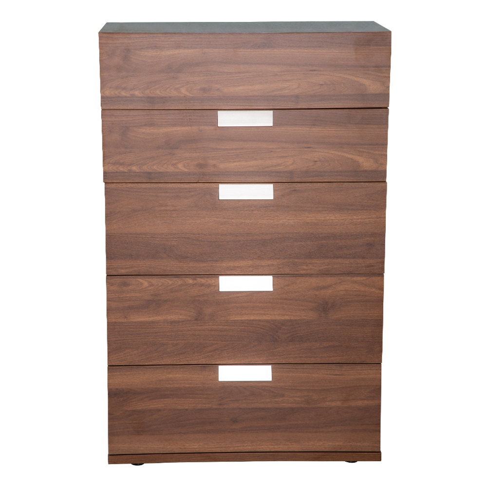 Wooden Chest Of Drawer; 5-Drawers; (78x39x123)cm, Brown