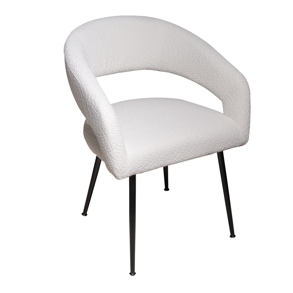 Fabric Dining Chair With Adjustable Foot Cap; (59×62