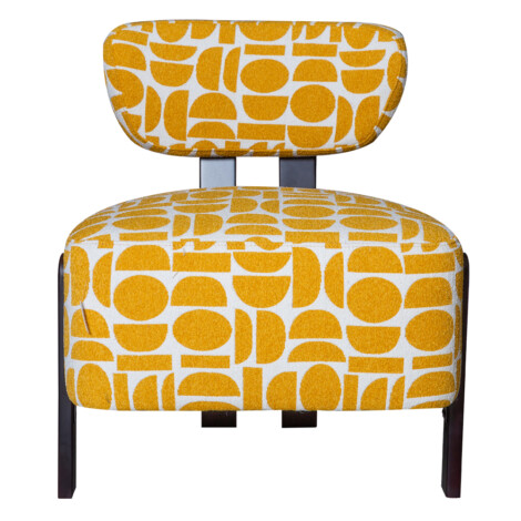 Fabric Accent chair; (68x70x78)cm, Gold mustard 1