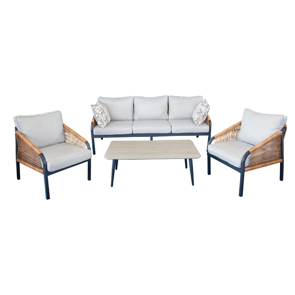 Cali Garden Furniture Set: (3+1+1) + 1 Table; (100x55x34)cm 1