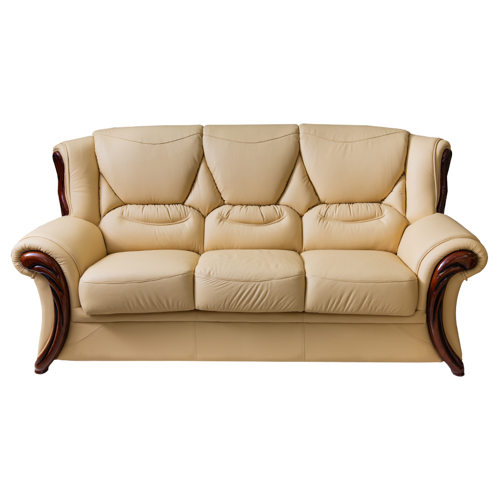 Leather Sofa : 7-seater (3+2+1+1), Col. 44 (Yellow)