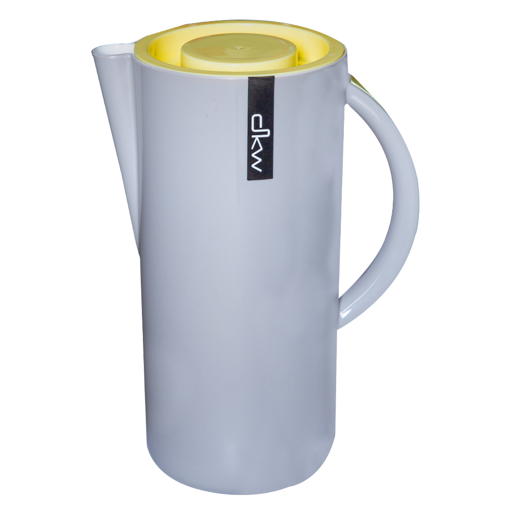 Fusion Sense Double Wall Jug With Lid 1.6Lts, P.Yellow/S