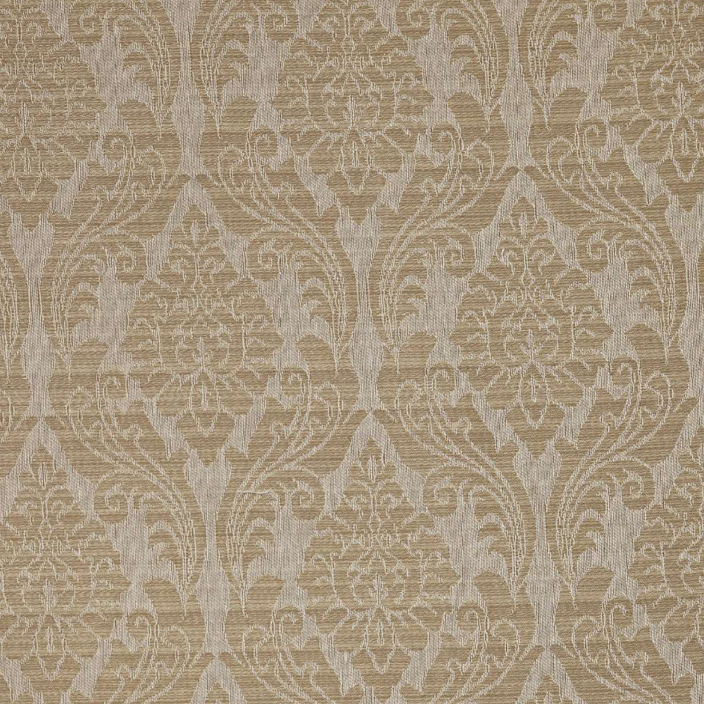 Dustin: Vista Damask Pattern Upholstery Furnishing Fabric; 280cm, Brown 1