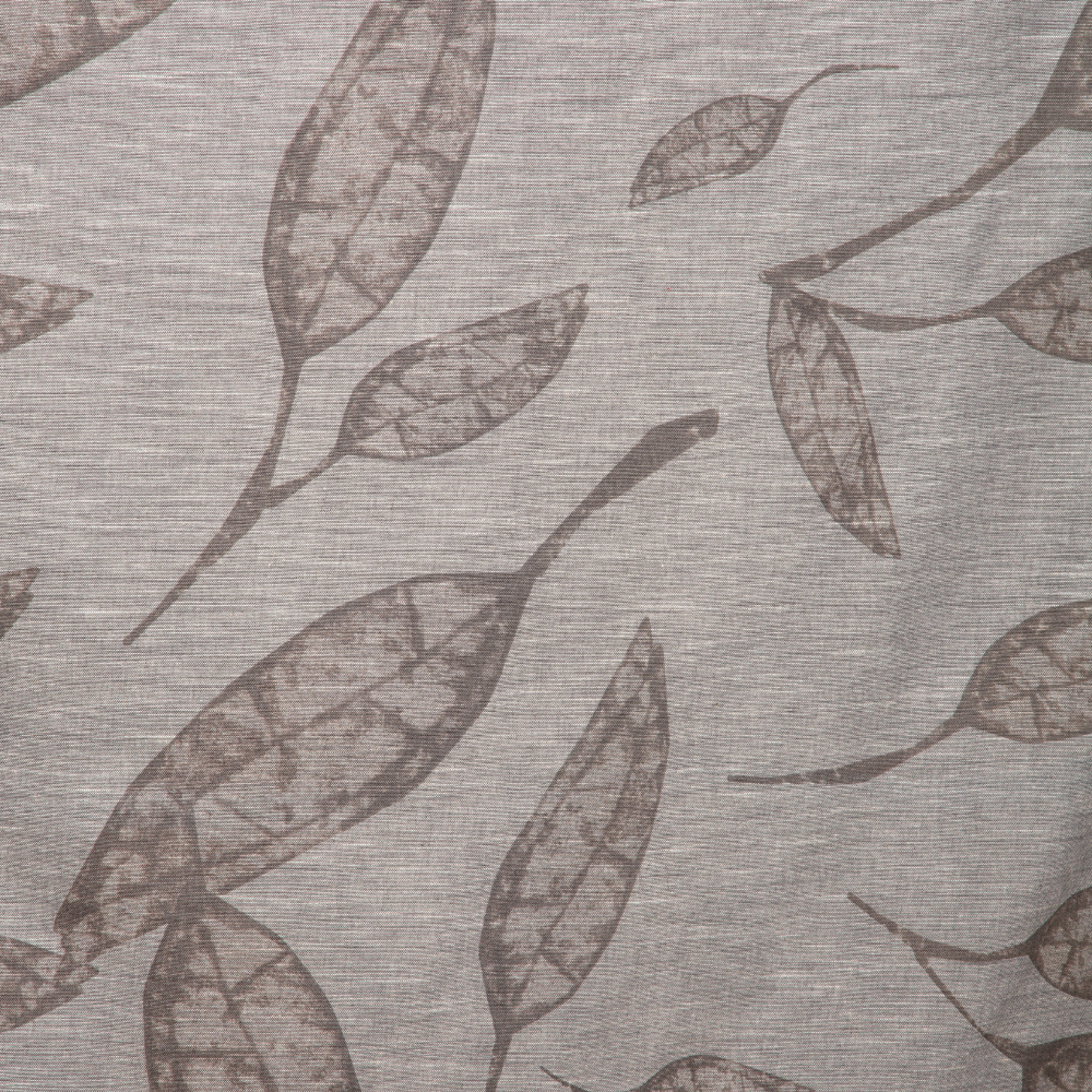 Esencia: Ferri: Leaves Patterned Furnishing Fabric; 280cm, Brown 1