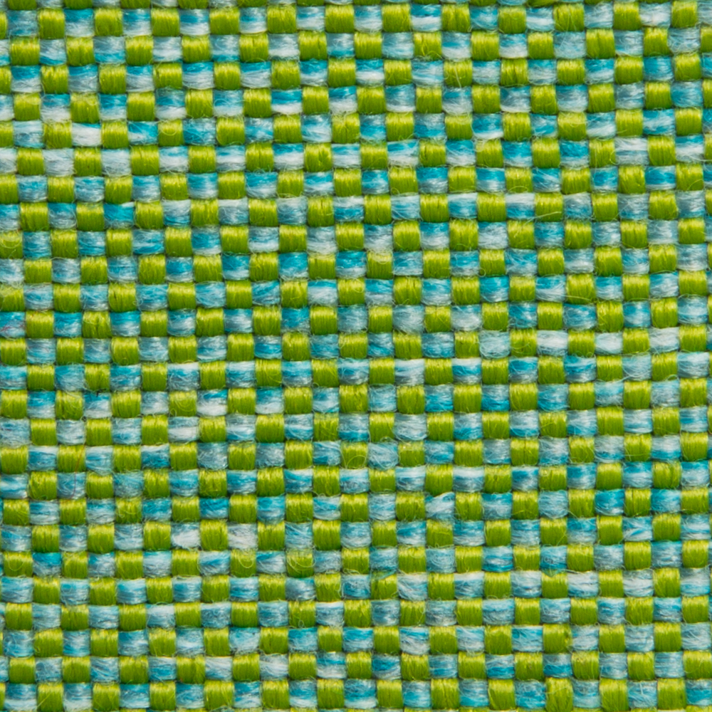 New South End: Ateja Outdoor Furnishing Fabric; 150cm, Green/Blue 1