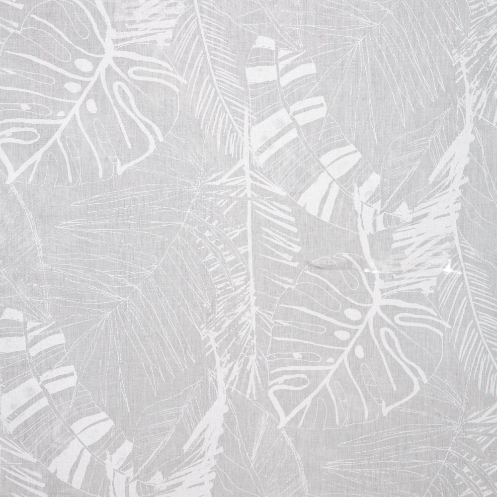 Tana 1001 : Ferri: Leaves Pattern Furnishing Fabric; 280cm, Off white