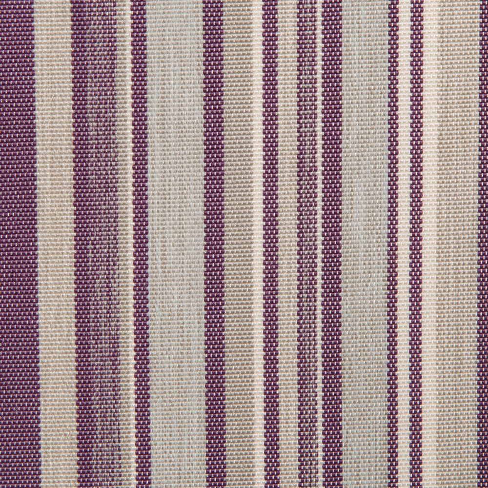 Tavira: Ateja Striped Pattern Outdoor Furnishing Fabric; 150cm, Purple/Light grey 1