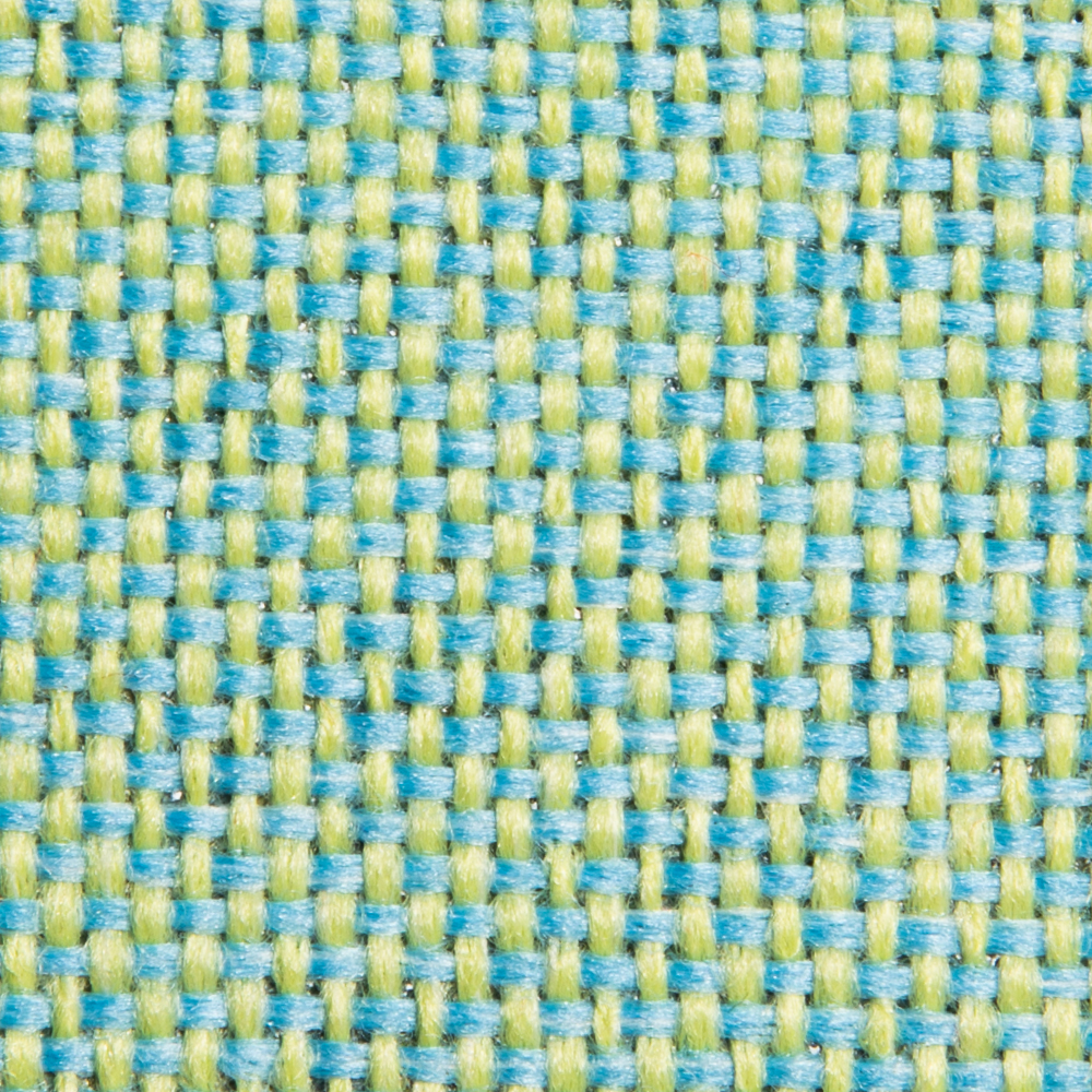 Valian: Ateja Plain Furnishing Fabric; 145cm, Blue/Yellow 1