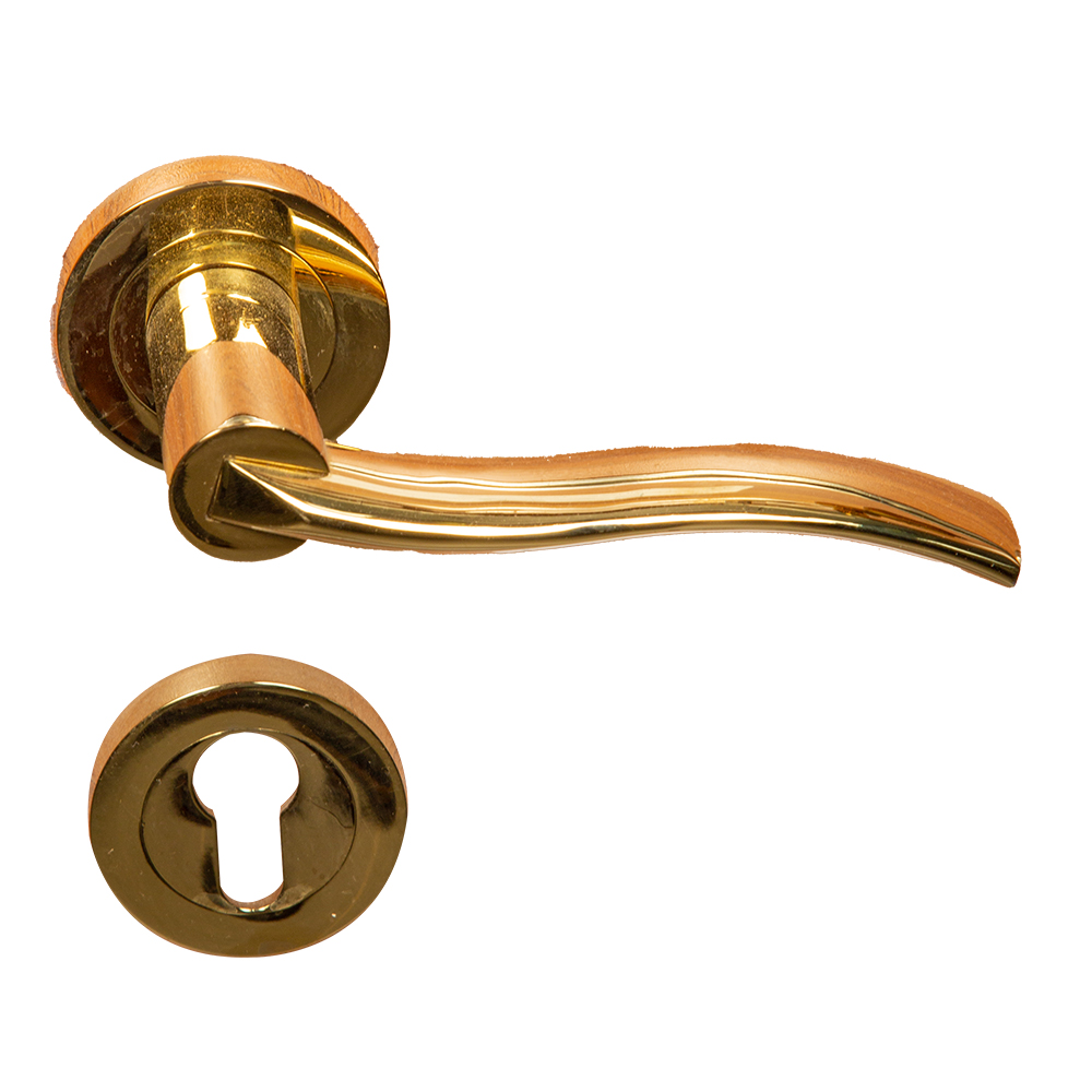 LB446 – Brass Lever Handle, PVD 1