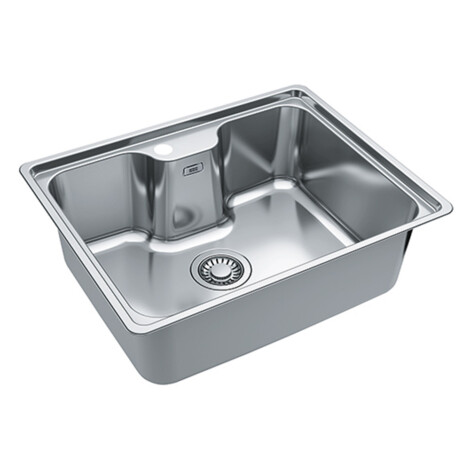 Franke: Bell BCX 610-61 SS Inset Single Bowl Kitchen Sink + Waste Set; (48X61)cm 1