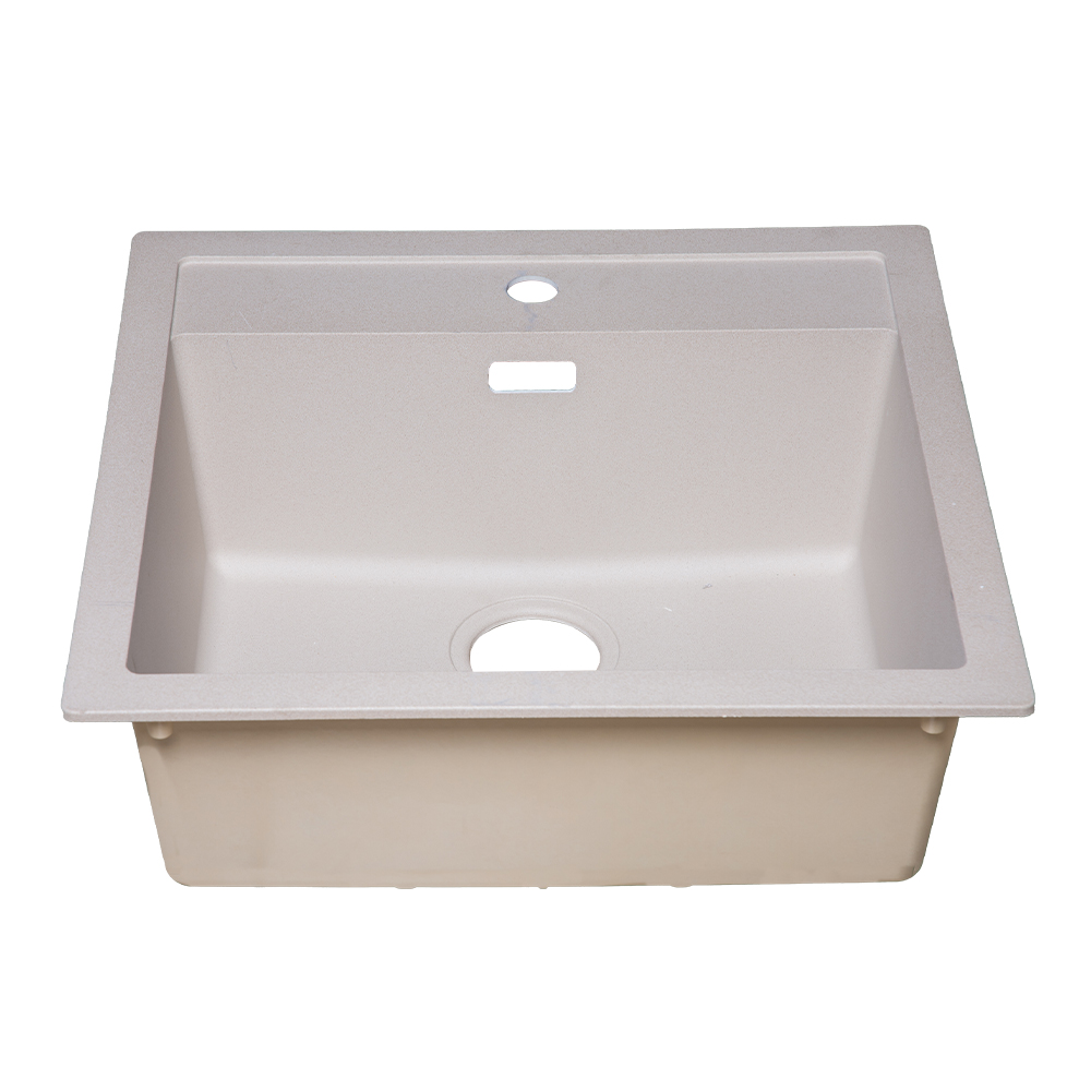 Franke: SID610-50 Sirius Tectonite Inset Kitchen Sink, Single Bowl, Graphite 1