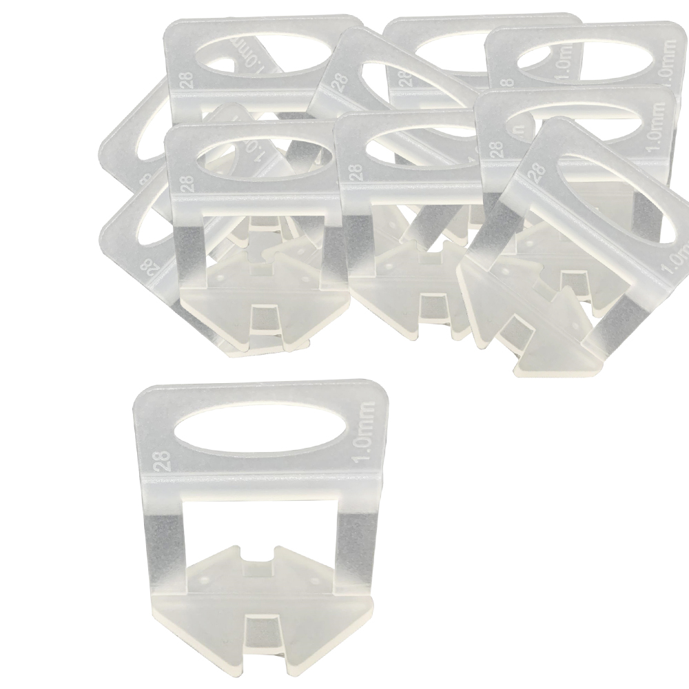 TERA: Tile Levelling Spacer Clips; 1mm x 100pcs, 260g