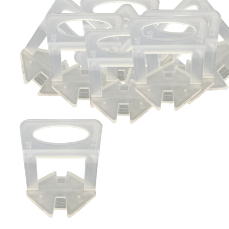 TERA: Tile Levelling Spacer Clips; 2mm x 100pcs, 260g