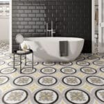 Bevelled: Ceramic Tile; (10.0x20.0)cm, Glossy Black Glossy