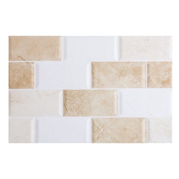 Timeless Saw DM Glossy: Ceramic Tile; (20.0x30.0)cm, Beige