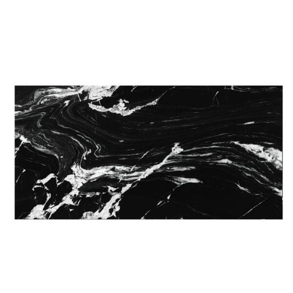 Cromat Lux Iliria Nero: Polished Porcelain Tile (60.0x120.0)cm