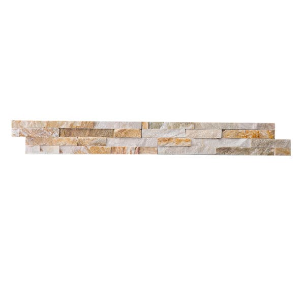 MP014 Light: Stone Mosaic; (10.0x40.0)cm
