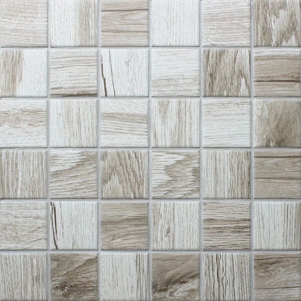 CKO937B: Porcelain Mosaic Tile: (30.6x30.6)cm, Matt Brown