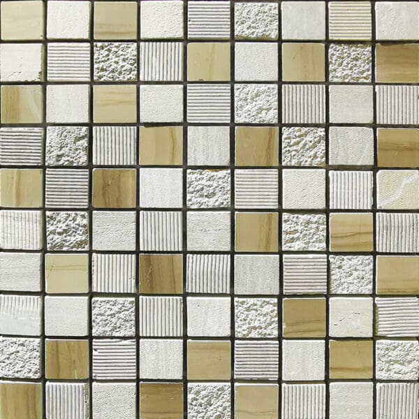 SFX012: Natural Stone Mosaic Tile; (30.5x30.5)cm