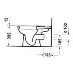 D-Code: WC Pan: Close Coupled, White