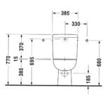 D-Code: WC Pan: Close Coupled, White