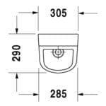 D-Code: Urinal Bowl: Concealed Inlet, White