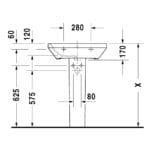 DuraStyle: Wash Basin: White, 60cm