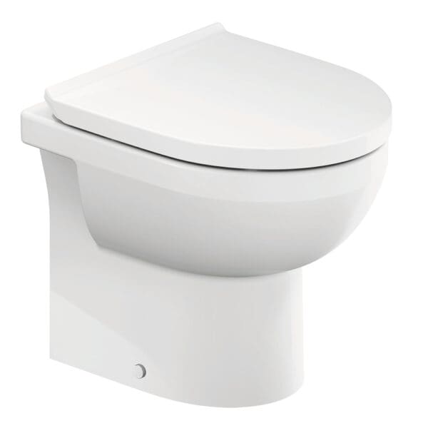Durastyle Eco: Floor Standing WC Pan; Rimless 48cm, White
