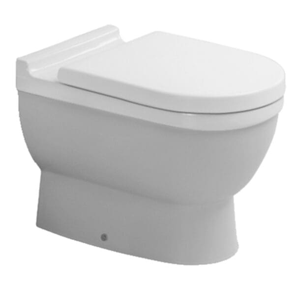 Starck 3: WC Pan; Back to wall, White