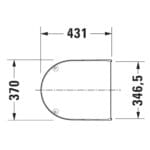Starck 3: Seat Cover; Soft Close White