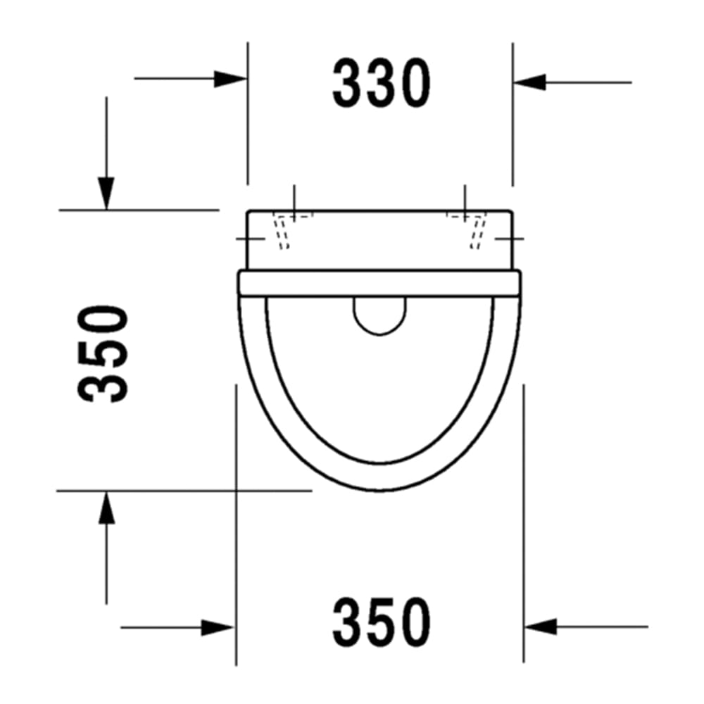 Starck 3: Urinal Bowl, White